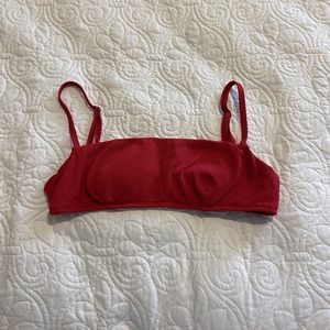 Aerie red bikini top